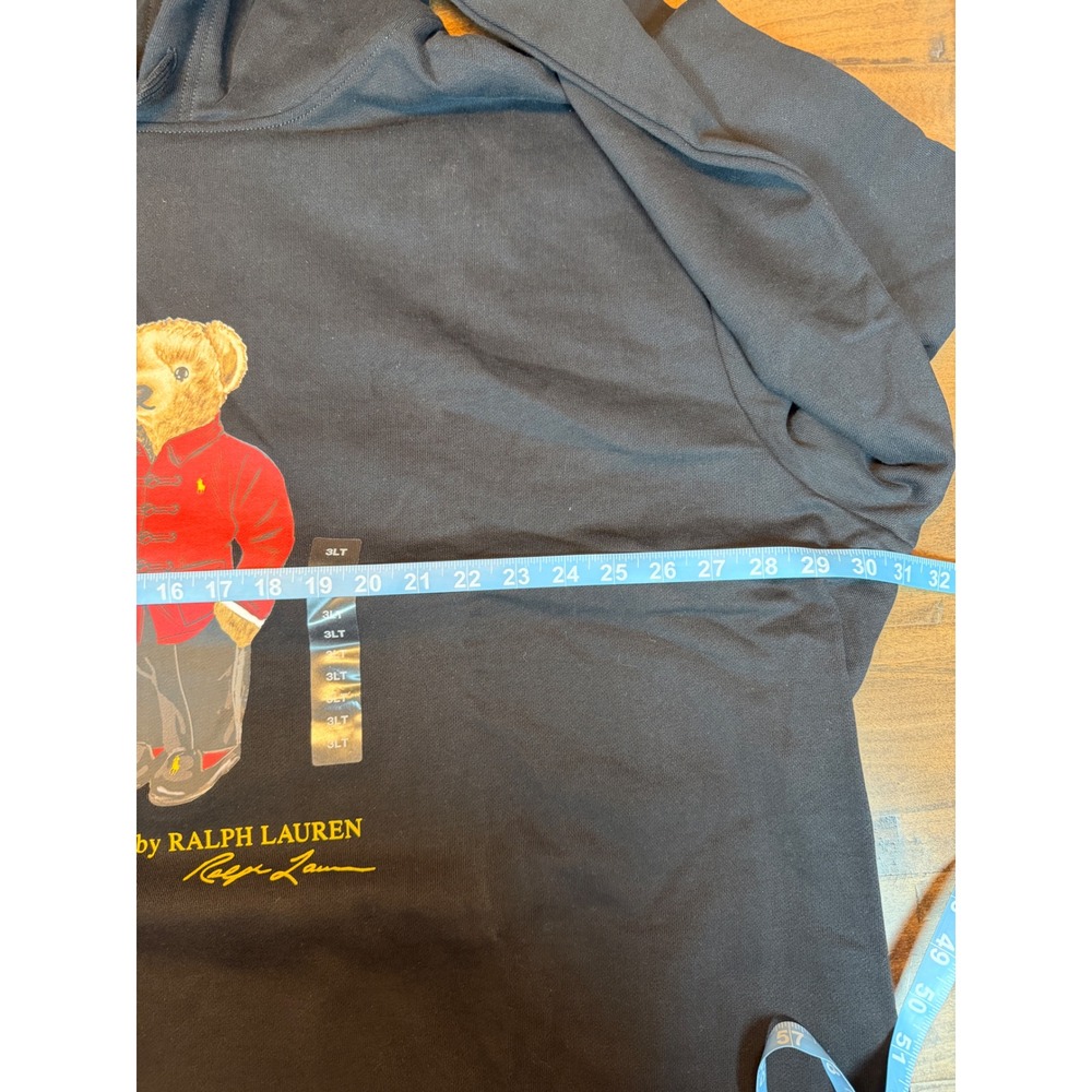 Polo Ralph Lauren Polo Bear Lunar New Year Hoodie Black 3XLT Big & Tall NEW - Picture 3 of 6